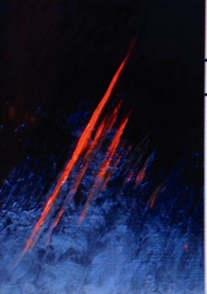 Le rouge est noir - Huile sur toile 65 x 50