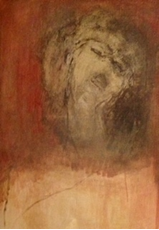 Tel le cri d'une pierre - Huile sur toile 116 x 81